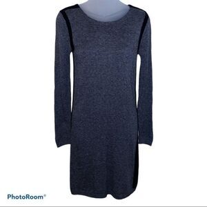 Joan Vass Gray Long Sleeve Sweater Dress Size XS
